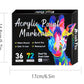 🔥Last Day Promotion-50%OFF - Dual Tip Acrylic Paint Pen Marker - 24/72/144 Colours