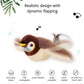 💥Hot Sale 50%OFF😻Realistic Sparrow Cat Toy – Rechargeable Chirping & Flapping Bird🐦