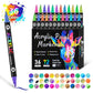 🔥Last Day Promotion-50%OFF - Dual Tip Acrylic Paint Pen Marker - 24/72/144 Colours