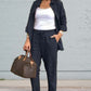 🧥+👖The choice of luxury! Women's cotton and linen long-sleeved top trouser set🎉