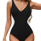🏖️CURVE-ENHANCING PLUNGE-NECK TUMMY CONTROL SWIMSUIT🏝️