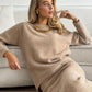 Women’s Elegant Cozy Sweater and Flared Skirt Set