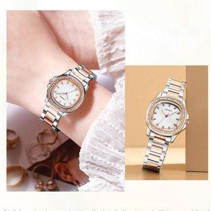 Premium Gift* French style diamond square watch for women