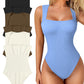 ✨New Arrival🩱Sexy Square Neck Sleeveless Tummy Control Tank Tops Bodysuits