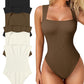 ✨New Arrival🩱Sexy Square Neck Sleeveless Tummy Control Tank Tops Bodysuits