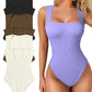 ✨New Arrival🩱Sexy Square Neck Sleeveless Tummy Control Tank Tops Bodysuits