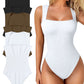 ✨New Arrival🩱Sexy Square Neck Sleeveless Tummy Control Tank Tops Bodysuits