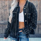 🌷Hot Sale 50% OFF🌷Casual Long Sleeve Button-Down Jacket with Pockets