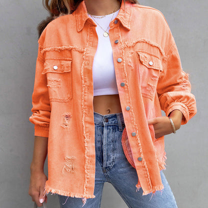 🎁Hot Sale 50% OFF⏳Relaxed Fit Denim Style Jacket