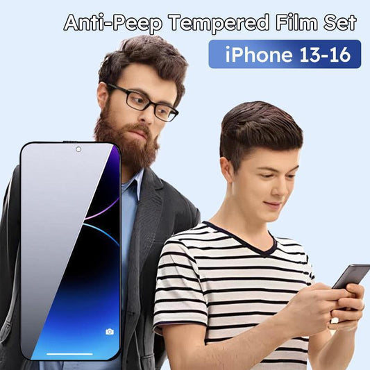 🔥Kaufen Sie 1 und erhalten Sie 1 GRATIS🔥Multi-Angle Anti-Peep Panzerfolien-Set für das iPhone