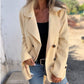 🍂End-of-Fall Specials🍂Women's Faux Tweed Casual Lapel Long Sleeve Coat