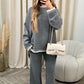 🔥Limited Time 50% Off 🔥Solid Color Casual Knitted Two-piece Set