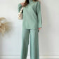 Hot Sale🔥Casual Fashion Solid Color Sweater Two -piece Suit