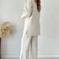 Hot Sale🔥Casual Fashion Solid Color Sweater Two -piece Suit
