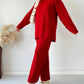 Hot Sale🔥Casual Fashion Solid Color Sweater Two -piece Suit