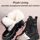 Casual Stylish Waterproof Cotton Plush Lined Winter Boots for Women