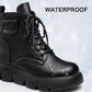 Casual Stylish Waterproof Cotton Plush Lined Winter Boots for Women