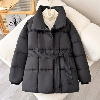 🖤Black Friday Sale:50% OFF🔥Women's Stylish Solid Lace-Up Quilted Jacket