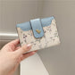 Floral Print Short Wallet for Women
