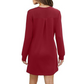 🎅Christmas Specials 50% OFF🎁💃Women’s Solid Round-Neck Long-Sleeve Dresses with Pockets