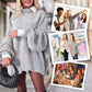 🎅Christmas Specials 50% OFF🎁🎄Casual Loose Solid Color Mockneck Soft Sweater