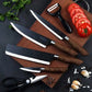 Professional Stainless Steel Kitchen Knife Set（chef's knife, meat knife, utility knife,fruit knife,kitchen scissors, peeler.）