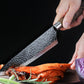 Professional Stainless Steel Kitchen Knife Set（chef's knife, meat knife, utility knife,fruit knife,kitchen scissors, peeler.）