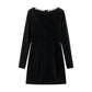 🎅Christmas Specials 50% OFF🎁🎄Elegant Square Neck Long Sleeve Dress