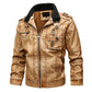 🎅Christmas Specials 50% OFF🎁Men's PU Leather Warm Jacket with Pockets