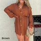 🎅Christmas Specials 50% OFF🎁🎄Women's Solid Color Long Sleeve Shirt Suit