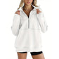 🎅Xmas Sales - 50% OFF🎄Women's Casual Lapel Half Zip Tops
