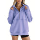 🎅Xmas Sales - 50% OFF🎄Women's Casual Lapel Half Zip Tops