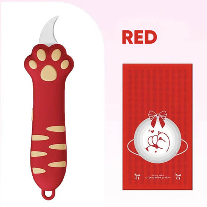 🔥2025 Year Hot Sale 50% OFF🔥Cute Cat Claw Retractable Knife Box Cutter