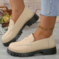 What should I wear tomorrow?👞Women's Comfortable Chunky Slip On Platform Loafers