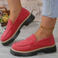 What should I wear tomorrow?👞Women's Comfortable Chunky Slip On Platform Loafers