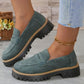 What should I wear tomorrow?👞Women's Comfortable Chunky Slip On Platform Loafers