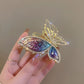 Amber Butterfly Hair Claw Clip
