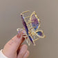 Amber Butterfly Hair Claw Clip