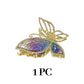 Amber Butterfly Hair Claw Clip