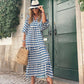 🎊Big price reduction🎊2025 Popular Women's Elegant Puff Sleeve Floral Boho Maxi Dress