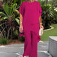🔥2025 HOT SALE 52% OFF🔥Charming Irregular Top & Wide Leg Pants Set