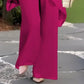 🔥2025 HOT SALE 52% OFF🔥Charming Irregular Top & Wide Leg Pants Set