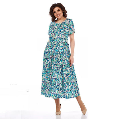 🎉Summer Patterned Chiffon Dress