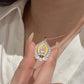 📿✨Retro Style Gold Tower Rhinestone Pendant