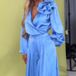 🌸NEW HOT SALE✨Women’s V-Neck Top & Wide-Leg Pants 2-Piece Set – Chic & Comfortable! 🌸