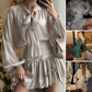 🔥Fashion Bowknot Top High Waist Half-body Skirt Casual Set