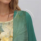Elegant Floral Chiffon Dress 2-Piece Set