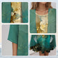 Elegant Floral Chiffon Dress 2-Piece Set