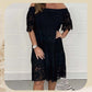 🎉2025 New Products Hot Sale✨Lace Hollow Patchwork Strapless Dress For Women