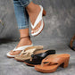 Women’s Summer Chunky Heel Flip Flops